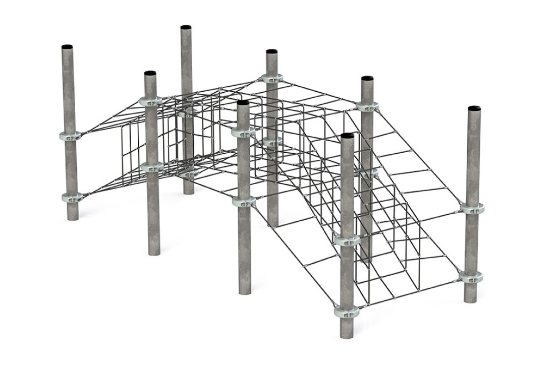 Commercial Inclusive Playground Equipment KBT Rope Structure Climbing